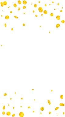 Çin Yuan paraları düşüyor. Uygun dağılmış NY paraları. Çin parası. İlginç bir ikramiye, servet ya da başarı konsepti. Vektör illüstrasyonu.