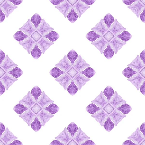 Padrão Aquarela Chevron Roxo Incrível Boho Design Chique Verão Verde — Fotografia de Stock