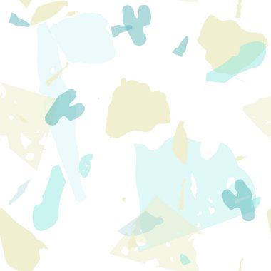 Terrazzo kusursuz desen. Pastel Venedik kaldırım taklidi fayans. Doğal taşlardan, granitten, kuvarstan, mermerden, betondan yapılmış arka plan. Terrazzo pürüzsüz desenli serin renklerde. 