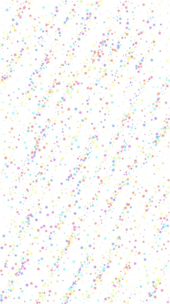 Confeti Festivo Sublime Estrellas Celebración Estrellas Coloridas Pequeñas Sobre Fondo — Vector de stock
