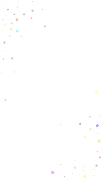 Confeti Festivo Imaginativo Estrellas Celebración Estrellas Coloridas Azar Sobre Fondo — Vector de stock
