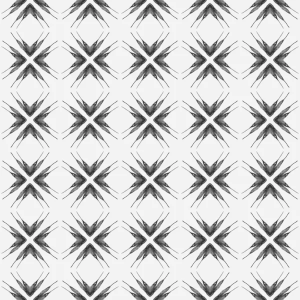 Yeşil Geometrik Sembolün Suluboya Sınırı Siyah Beyaz Zarif Boho Şık — Stok fotoğraf