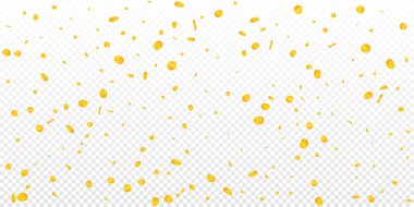 Amerikan dolarları düşüyor. Muhteşem dağınık Amerikan Doları. Amerikan parası. Büyük ikramiye, servet ya da başarı konsepti. Vektör illüstrasyonu.