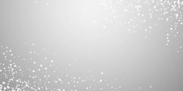 Hermosa Caída Nieve Fondo Navidad Sutiles Copos Nieve Voladores Estrellas — Archivo Imágenes Vectoriales