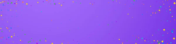 Festliches Klassisches Konfetti Feierstars Helles Konfetti Auf Violettem Hintergrund Erstaunliche — Stockvektor