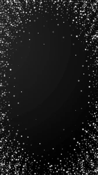 Increíble Caída Estrellas Fondo Navidad Sutiles Copos Nieve Voladores Estrellas — Vector de stock