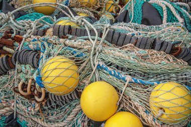 Kurutulmuş endüstriyel balıkçı ağları