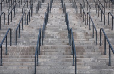 Merdiven. Soyut şehir mimarisi