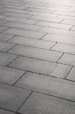 Zemin döşemeleri arka plan, ıslak blok kaldırım kaba doku