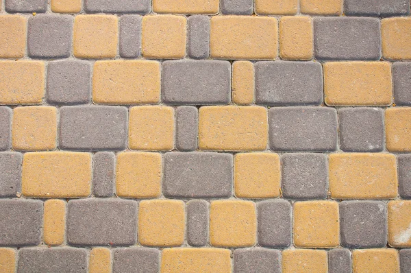 Cement mosaic pavement of the road texture