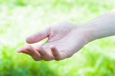 Palm el hareketi erkek el açmak