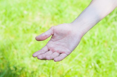 Palm el hareketi erkek el açmak