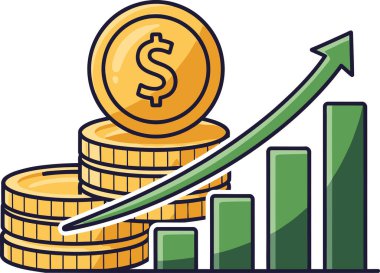 Gelişmekte olan bir ekonominin veya finansal büyümenin gösterimi.