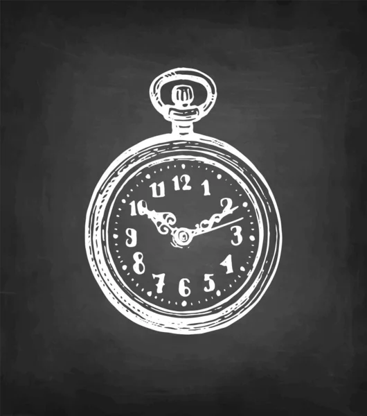 Ink sketch of pocket watch. Royalty Free Stock Illustrations