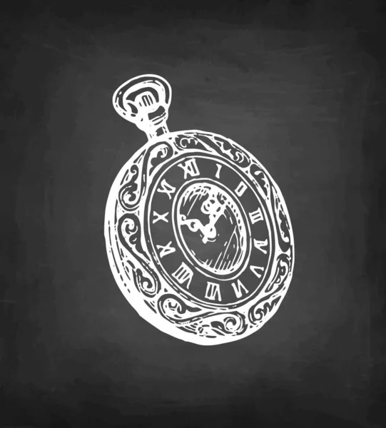 Ink sketch of pocket watch. Royalty Free Stock Illustrations