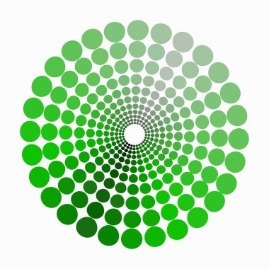 renk yeşil daire loş tonları. vektör çizim