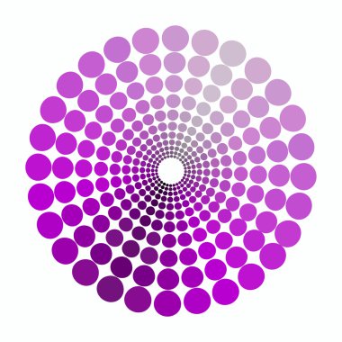 renk çemberi mor tonları. vektör çizim