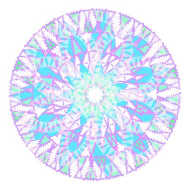 bir Beyaz dairesel desen mor mavi. vektör çizim