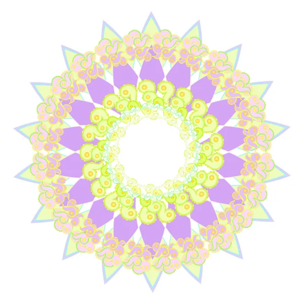 Motif circulaire sur fond blanc. illustration vectorielle — Image vectorielle