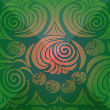 çiçek süsleme ile Victoria brink. vektör çizim