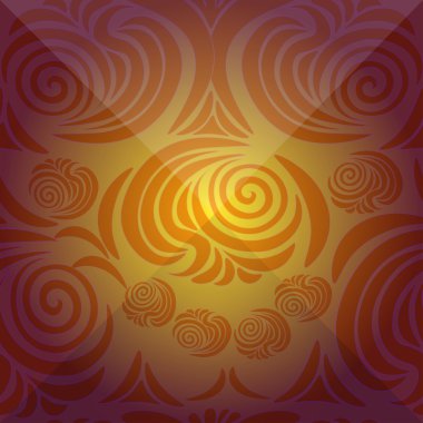 çiçek desenli bir yüzün kırmızı. vektör çizim