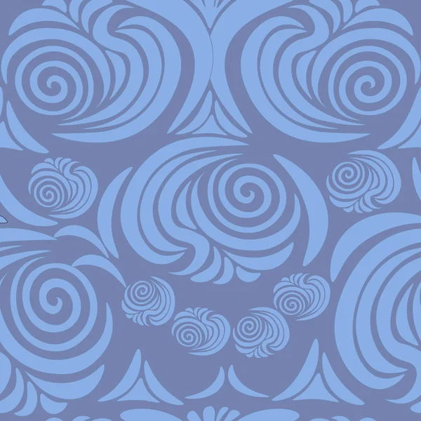 stilize çiçek desenli kesintisiz mavi ekran. vektör illustrat