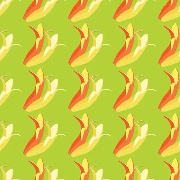 Patrón sin costuras con un par de plátanos. ilustración vectorial — Vector de stock