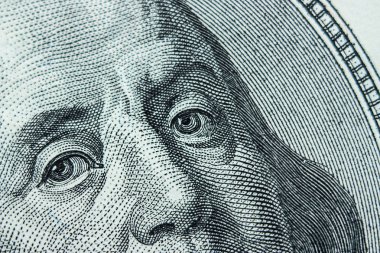  Benjamin Franklin yakın çekim portre. Kavram ve fikirler