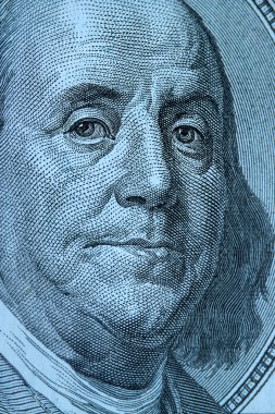  Benjamin Franklin yakın çekim portre. Kavram ve fikirler