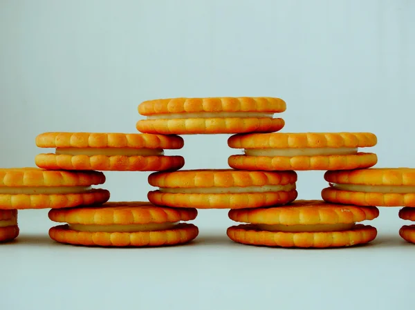 Leckere Plätzchen zum Frühstück — Stockfoto