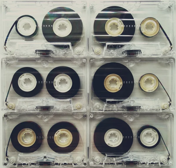 Audio cassettes for recorder — Stock Photo, Image