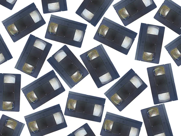 beyaz zemin üzerinde video kaset