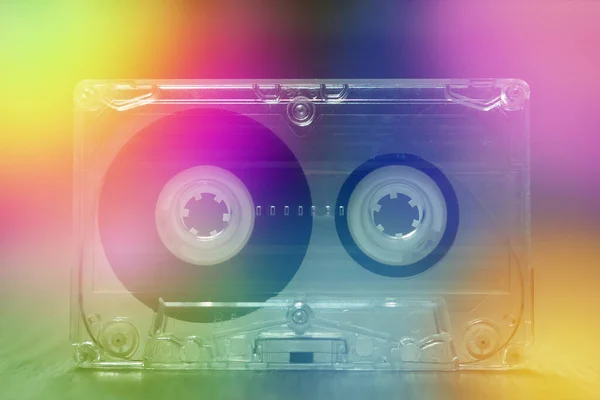 Audio Cassette Muziek Achtergrond Behang Achtergrond Cover 70S 80S 90S — Stockfoto