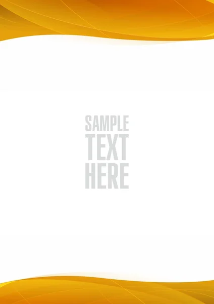 Abstract background with orange waves and space for text. — Stock Photo, Image