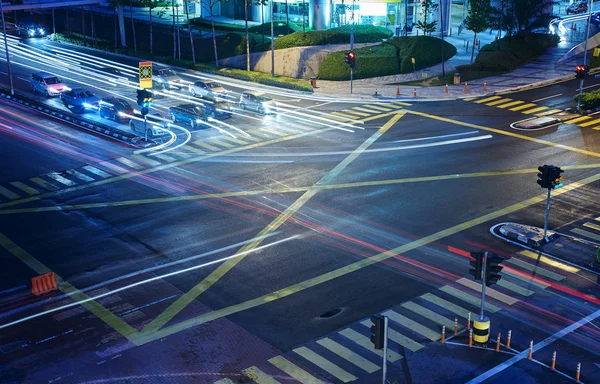 A high angle view of  treet intersection — Stock Photo, Image