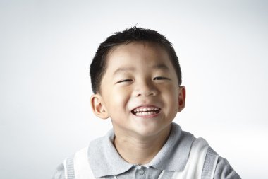 Küçük Asyalı çocuk Studio