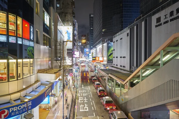 Mongkok natt gatorna — Stockfoto