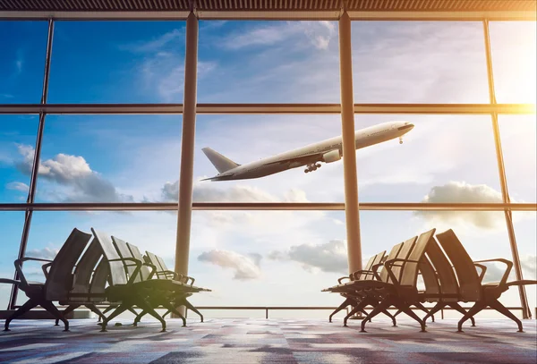 Sala de embarque no aeroporto — Fotografia de Stock