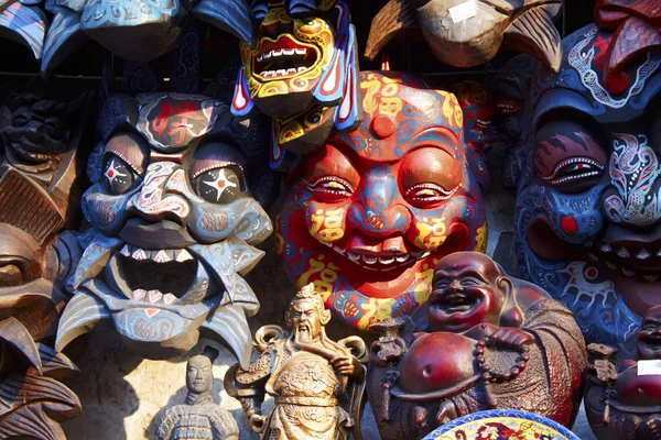 Chinese masks display — Stock Photo, Image