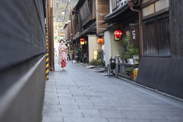 Le strade della città di Kyoto — Foto Stock