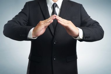 İşadamı gösteren koruma işareti