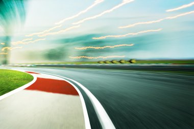 Hareket bulanık yarış pisti