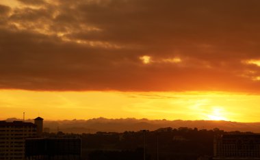 Doğal gündoğumu manzara