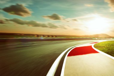 Hareket bulanık yarış pisti