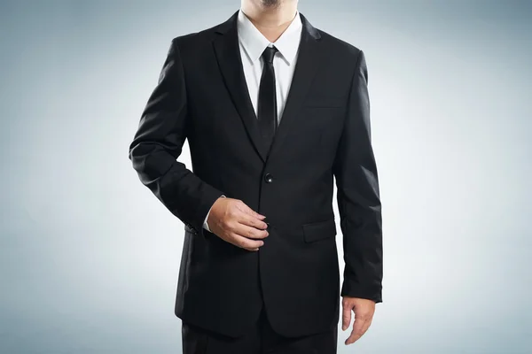 Businessman in black suit — Stock Photo, Image