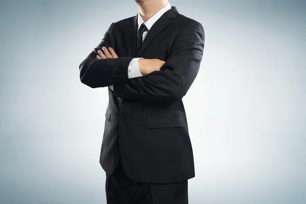 Businessman with side folded arms — Stock Photo, Image