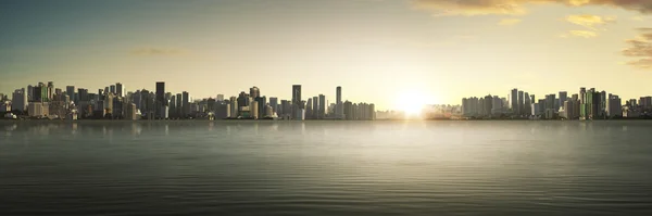 Panorama do horizonte da cidade — Fotografia de Stock