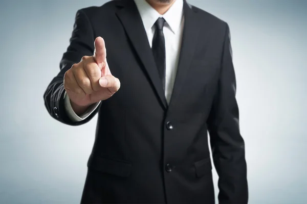 Uomo d'affari punta il dito — Foto Stock