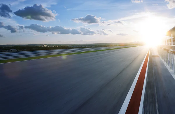 Motion blurred racetrack — Stock Photo, Image