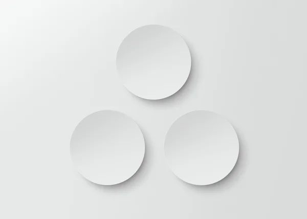 白い円形のプレート — ストック写真
